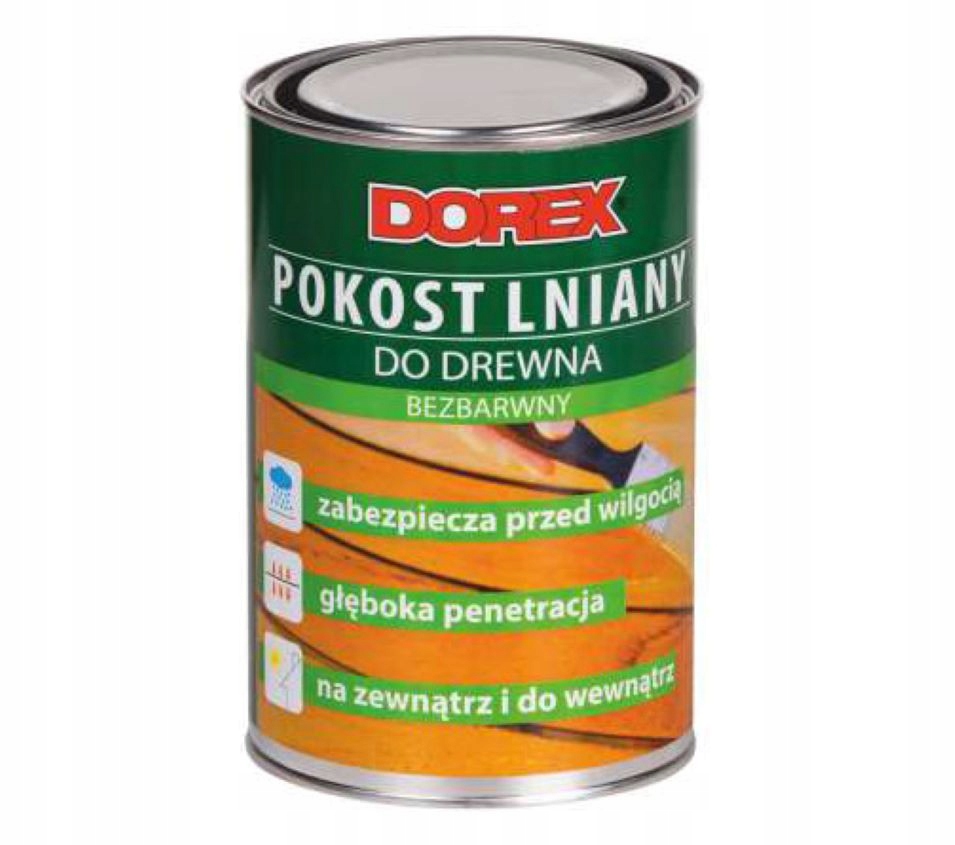 Pokost Lniany Do Drewna Bezbarwny 5L Dorex