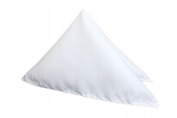 KOMPLET MUCHA i POSZETKA CHUSTECZKA ZESTAW BIAŁY Kolor biały