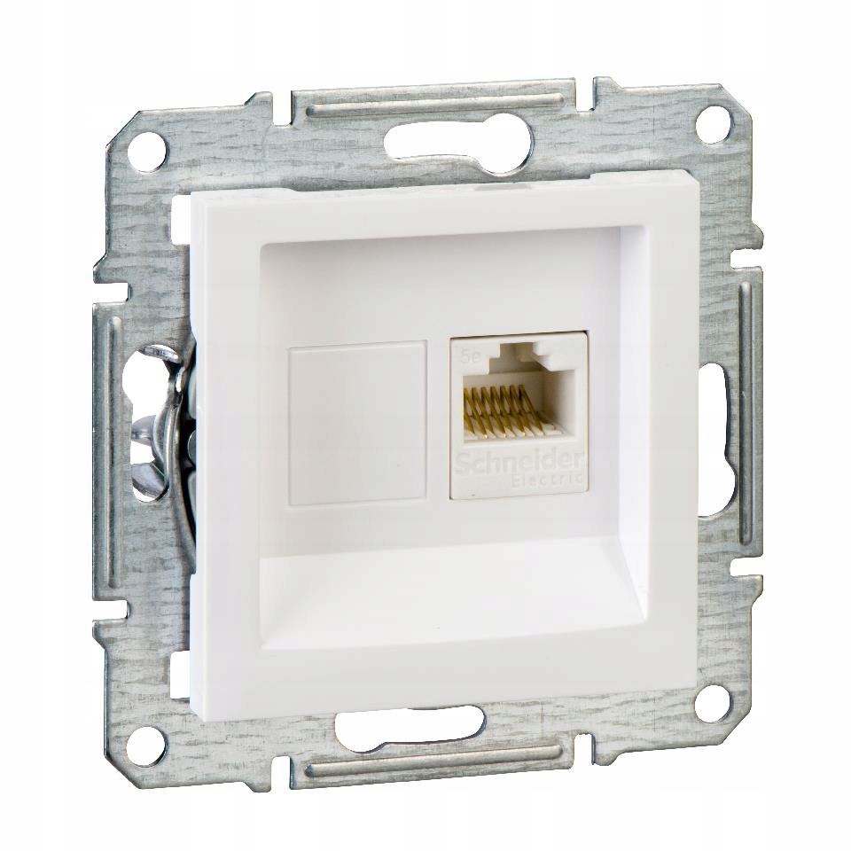 

Asfora Gniazdo komputerowe RJ45 kat.5e Utp białe