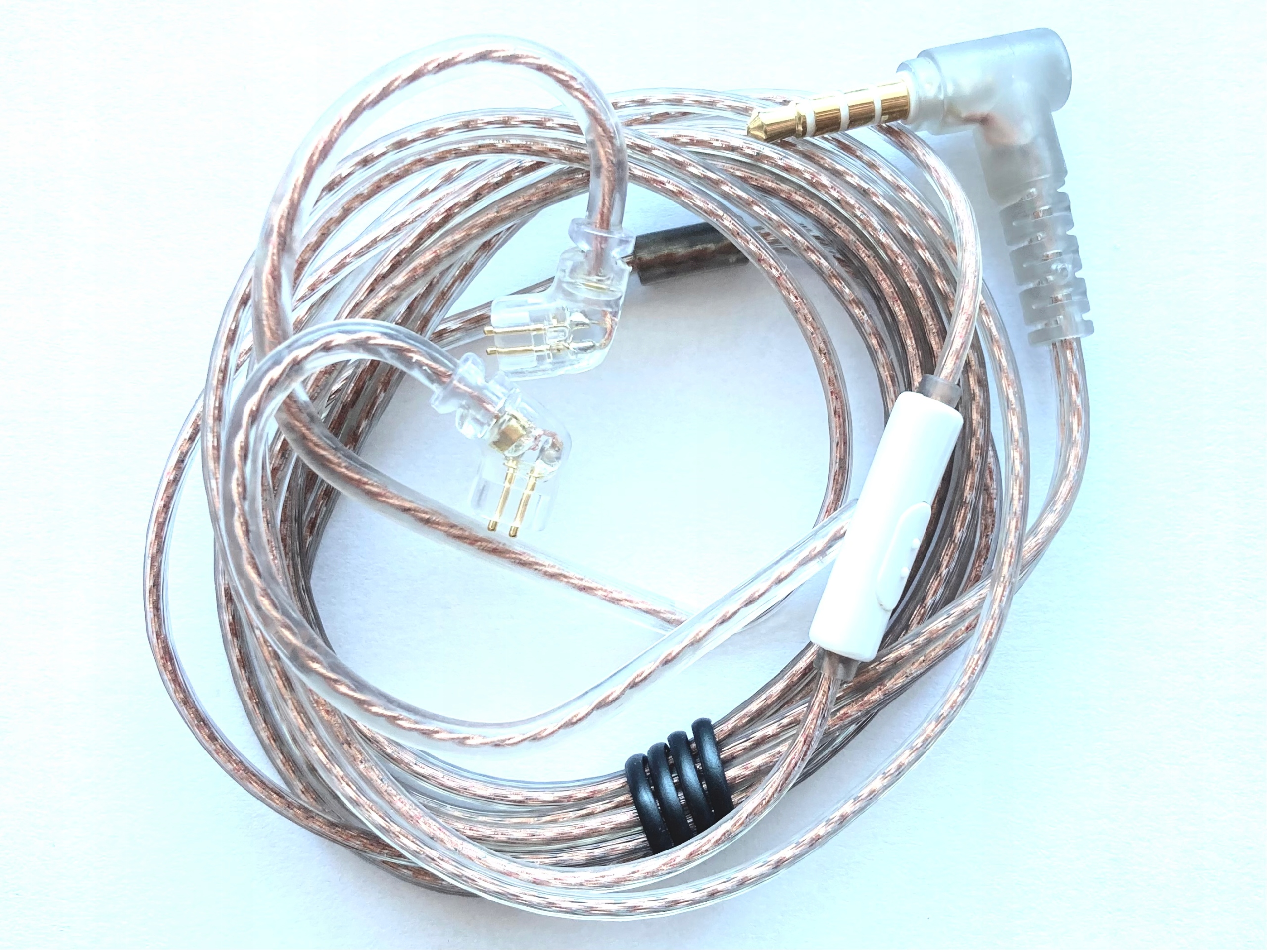 Kabel KZ miedź OCC C-pin ZSN ZS10 ZSX CCA MIKROFON Model C-pin