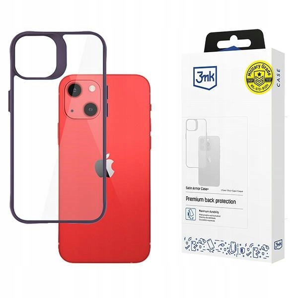 Etui 3MK Satin Armor na iPhone 13 Fioletowe