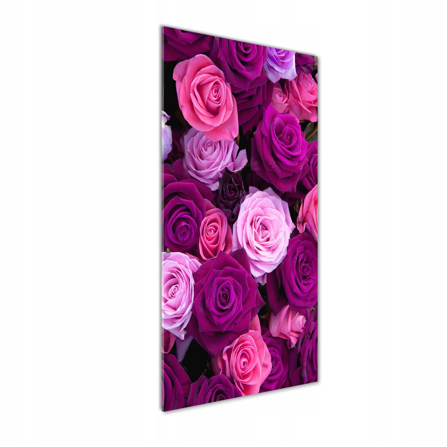 Moderní akrylový fotoobraz Růžové růže 50x125 cm