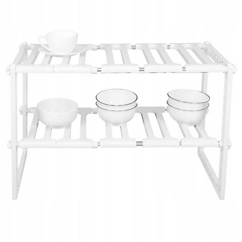 DWUSTOPNIOWA Regulowana ROZSUWANA Półka do SZAFY Szafki KUCHENNEJ POD ZLEW Marka inna