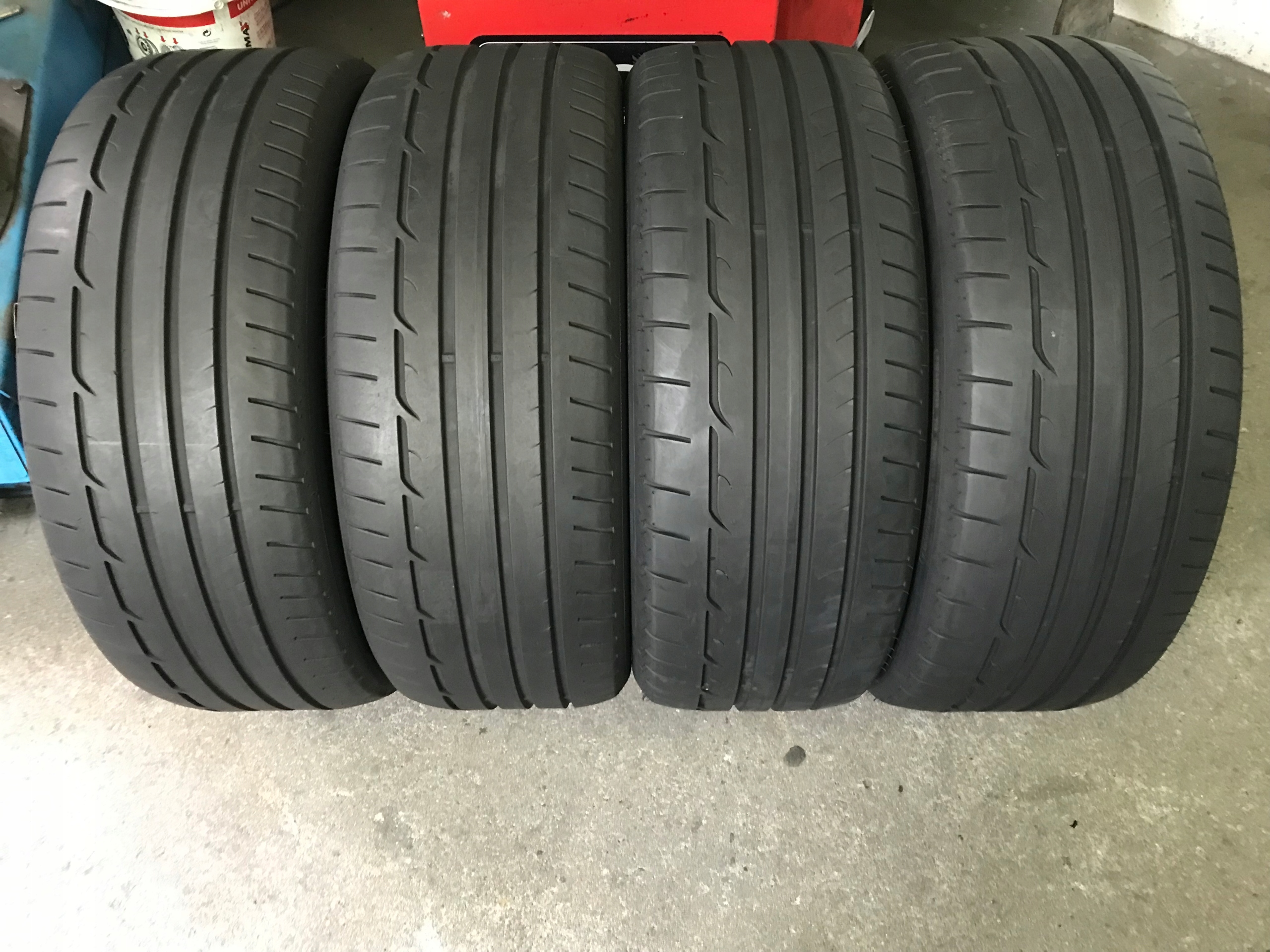 4 tyres summer 225/45R19 Dunlop Sport Maxx RT 6mm