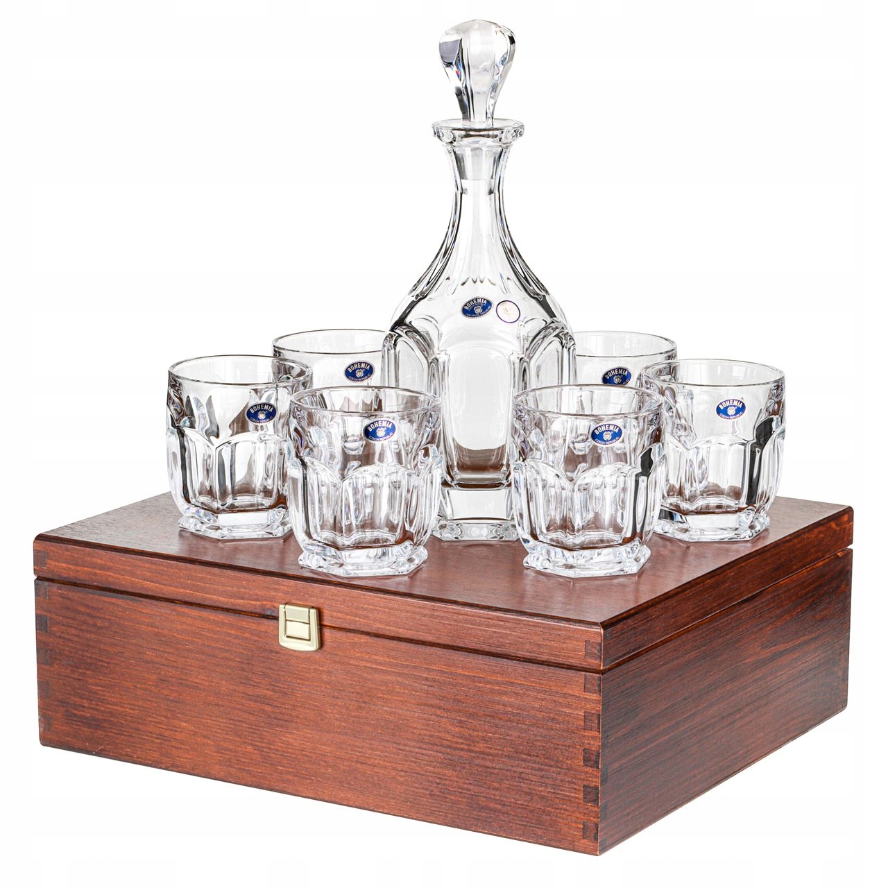 Exkluzívny set na whisky Bohemia Safari 6+1 v krabici s Gravírovaním