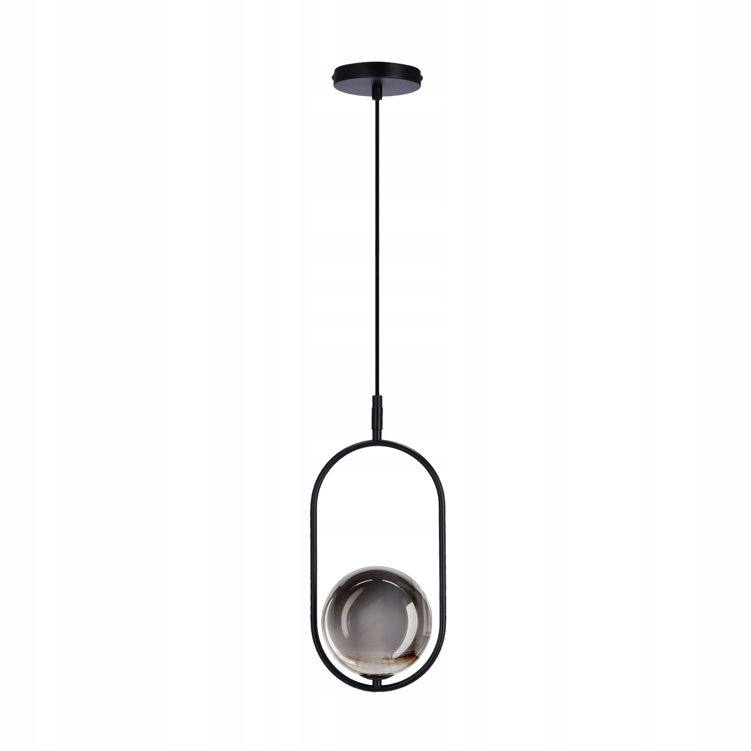 Candellux Lampa Wisząca Cordel Czarna Szklana Kula 1xG9 28W