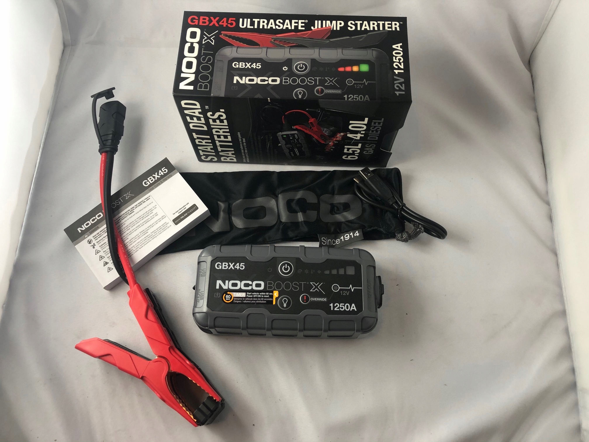 NOCO GBX45 JUMP STARTER BOOSTER 12V 1250A LITOWE Producent code GBX45