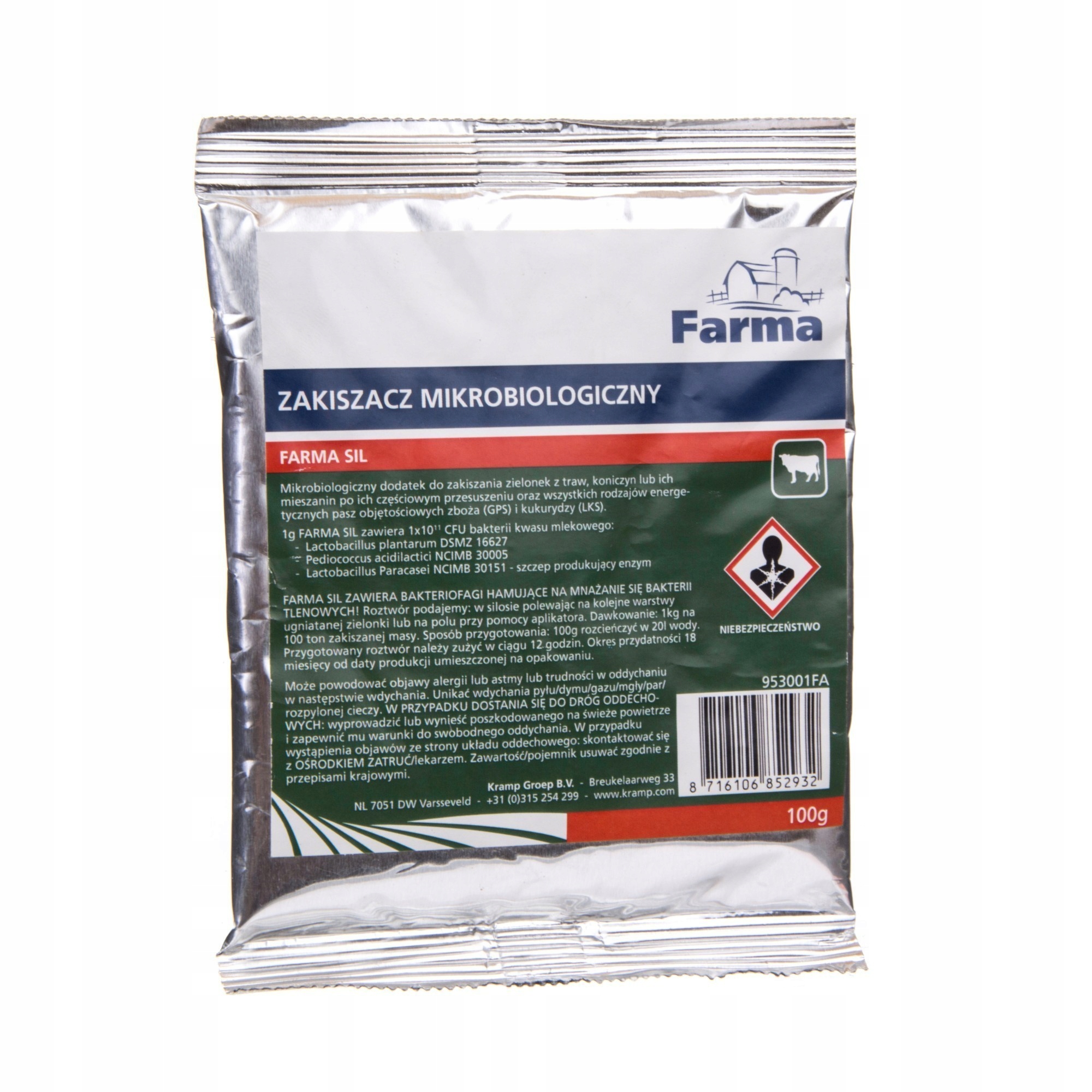 

Zakiszacz mikrobiologiczny Farma Sil 100g na 10t