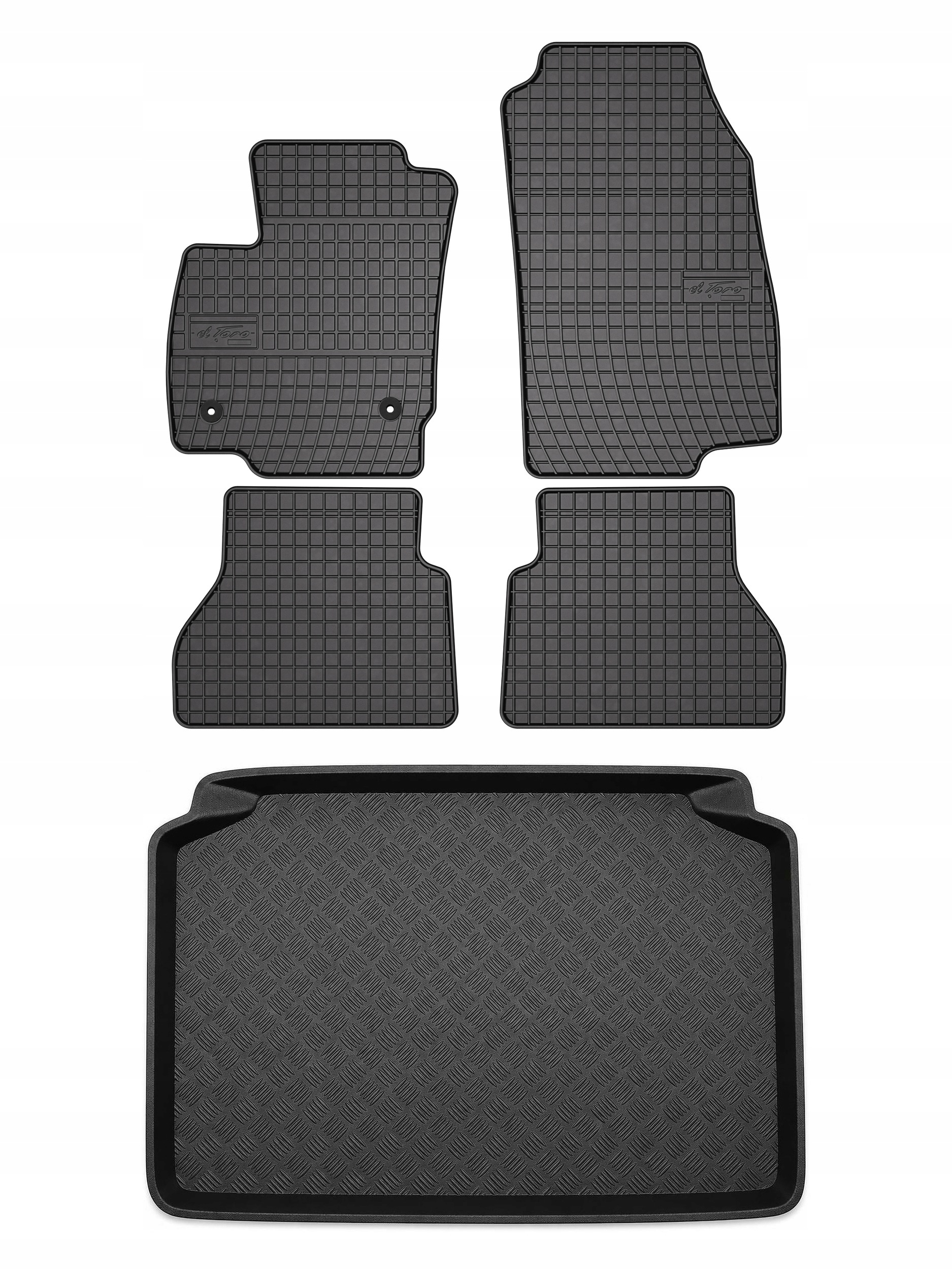 Gumové koberce SolidPRO rohož do kufru pro: Ford B-max 2012-2017 5 el.