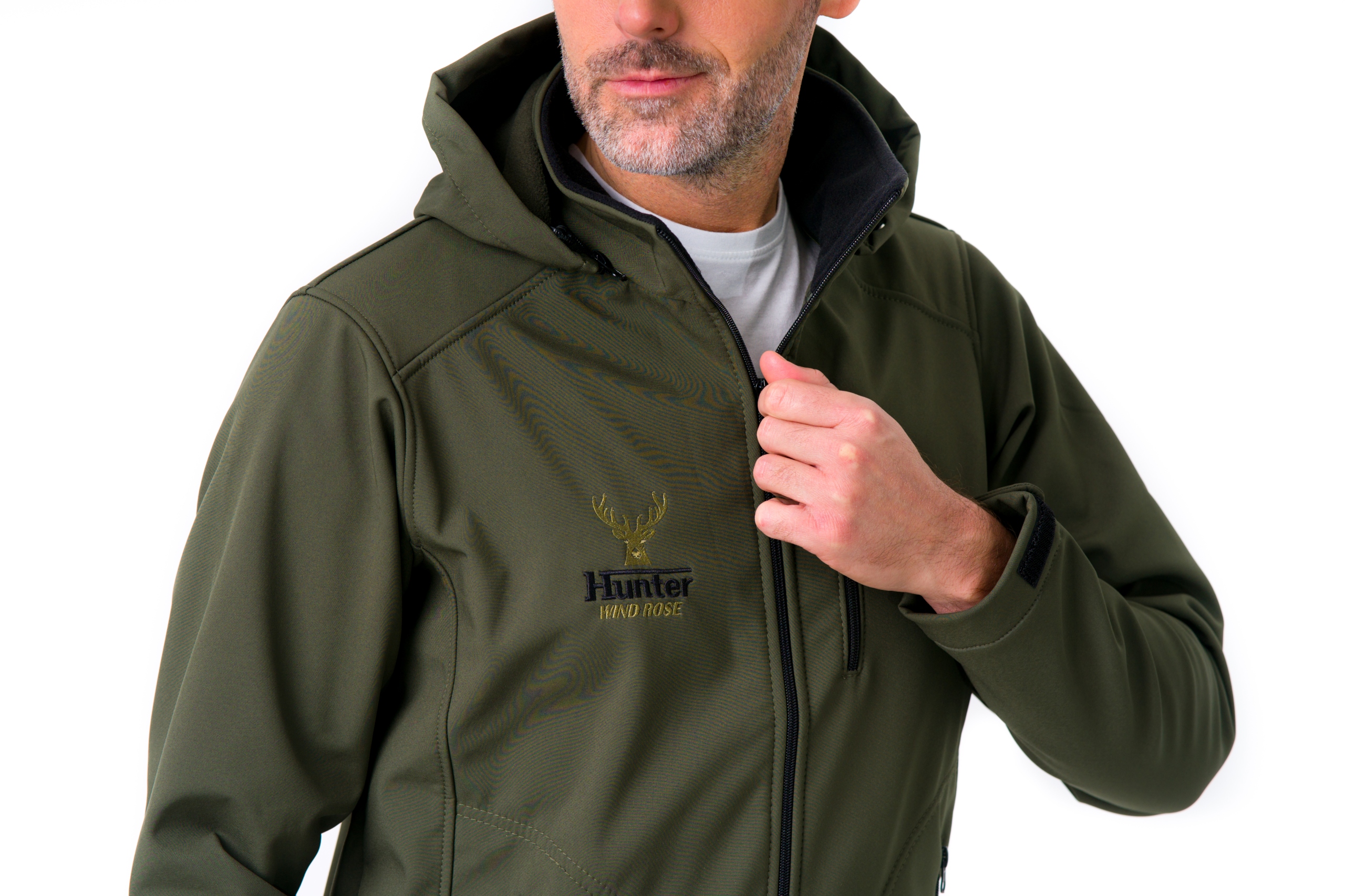 MOCNY SOLIDNY ZESTAW MYŚLIWSKI NA POLOWANIE DO LASU HUNTER ZIELONY 3XL Model ZONDA 2 HUNTER