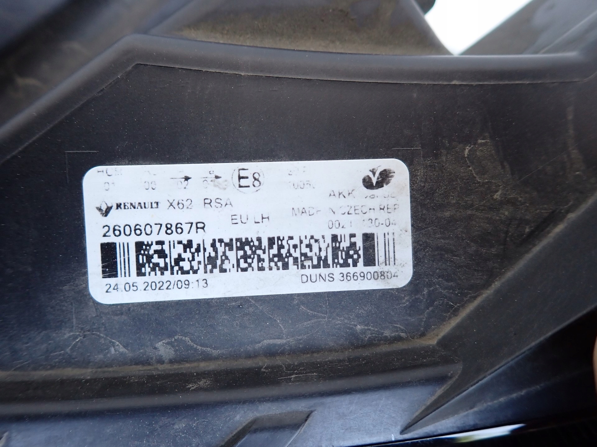 light left REFLEKTOR left RENAULT MASTER III LIFT IV 2019-2024R 260607867R