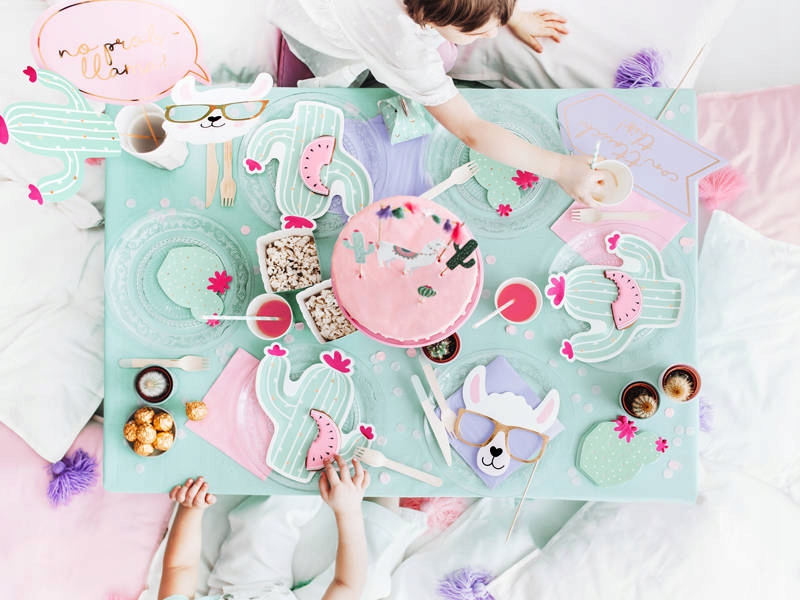 Serwetki trójwarstwowe - Liliowy - 33x33cm - 20szt. Kolor różowy