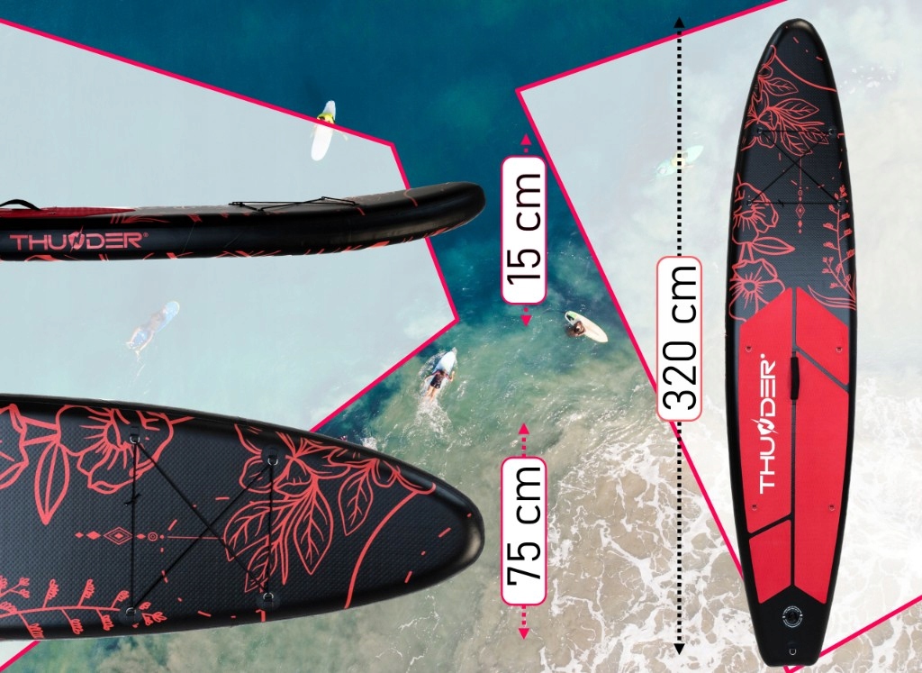 Deska Sup SOLIDNA 320cm akcesoria z SIEDZISKIEM pompowana paddle board Kod producenta MOTH