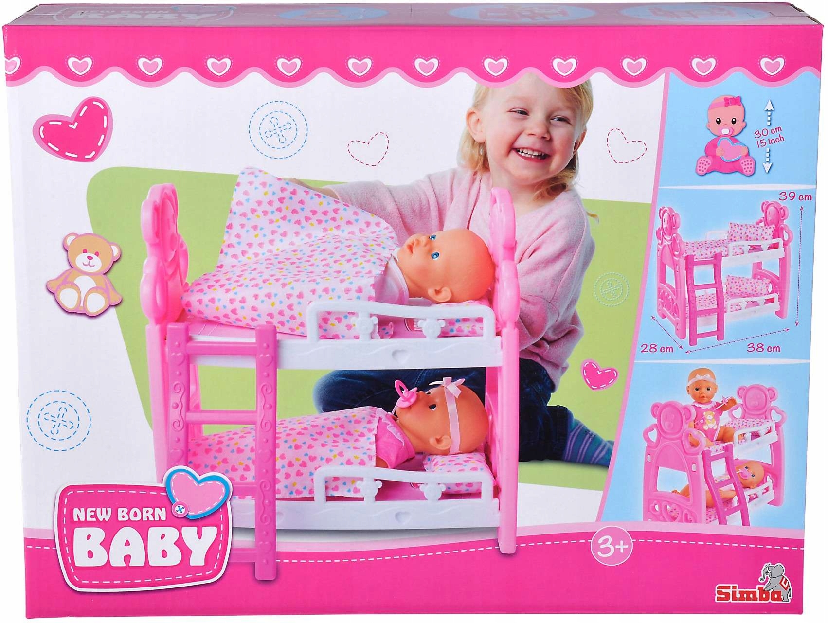 OUTLET Simba New Born Baby Łóżko piętrowe 5560100 Marka Simba