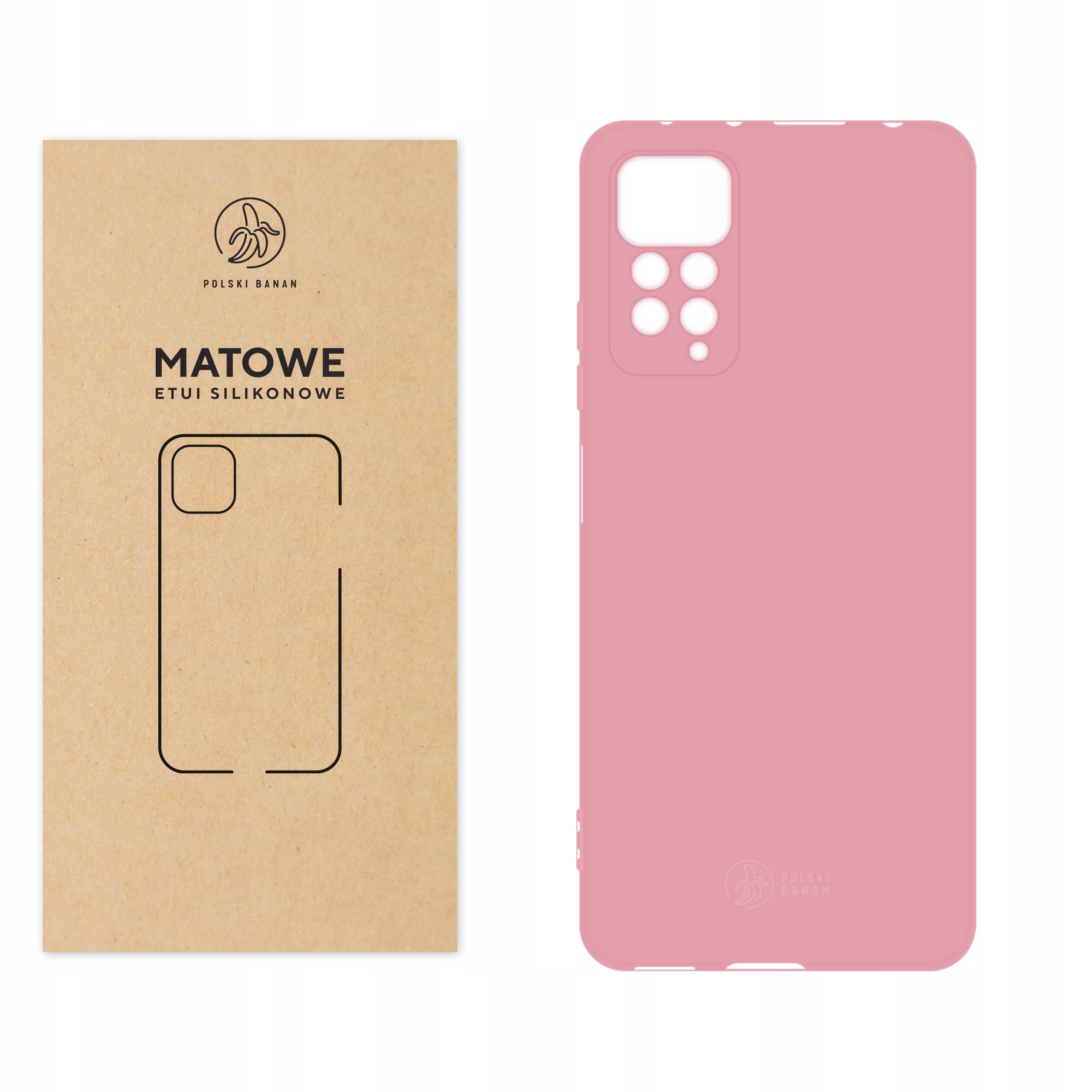 

Etui Matowe do Redmi Note 11 Pro/11 Pro 5G różowe