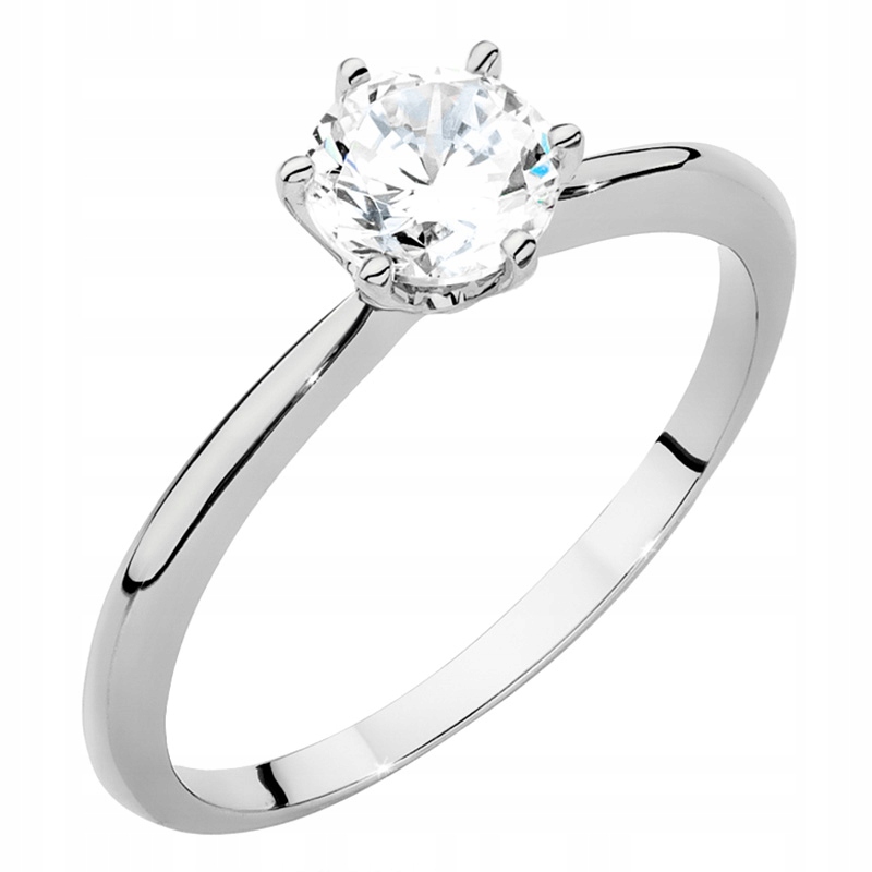 PIĘKNY ZŁOTY PIERŚCIONEK 585 z BRYLANTEM 0,70ct