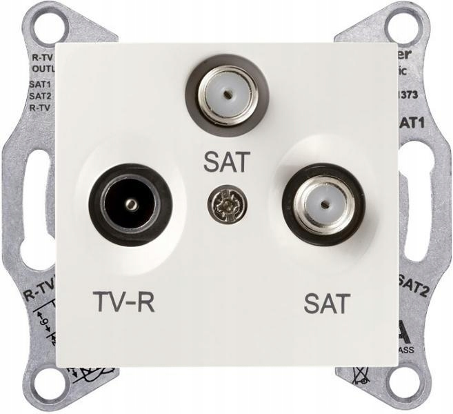 Schneider Sedna krémová – zásuvka Rtv 2xSAT