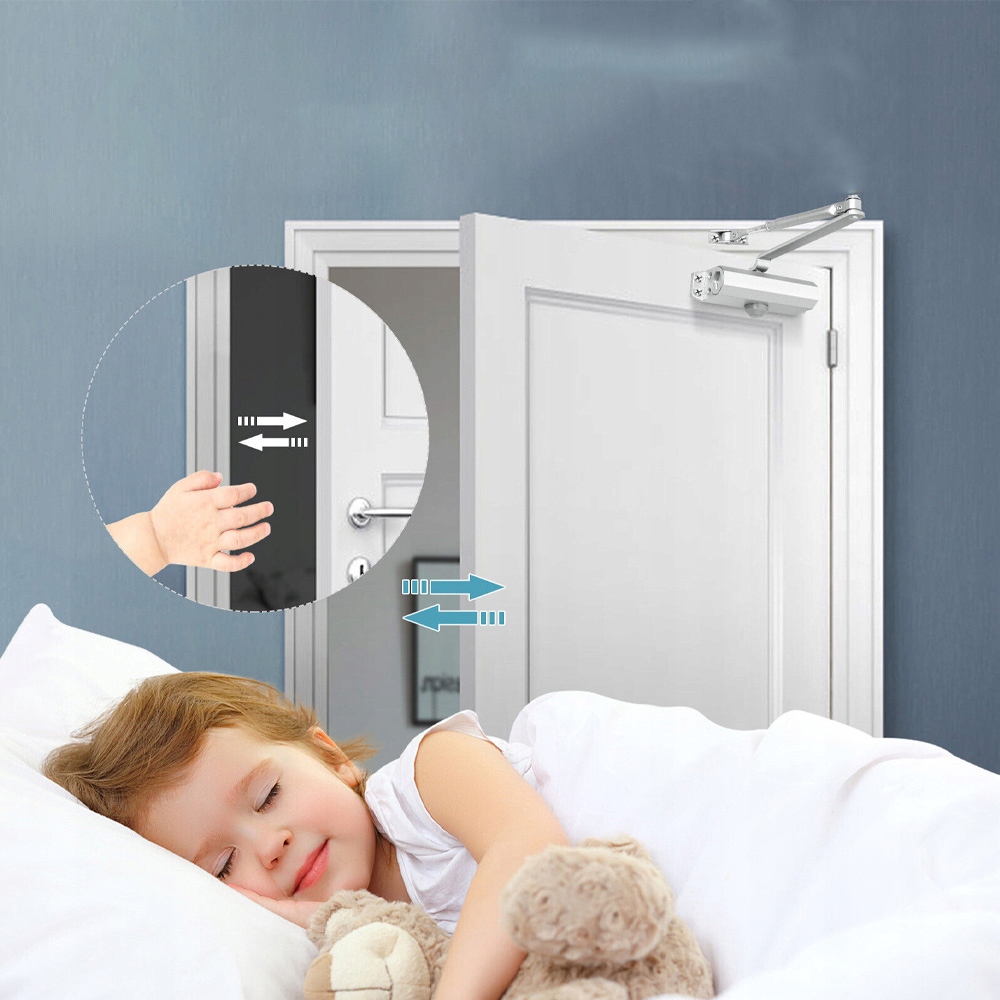 SAMOZAMYKACZ DRZWIOWY Z BLOKADĄ OTWARCIA RAMIENIEM ZAMYKACZ DO DRZWI 65 KG Marka inna