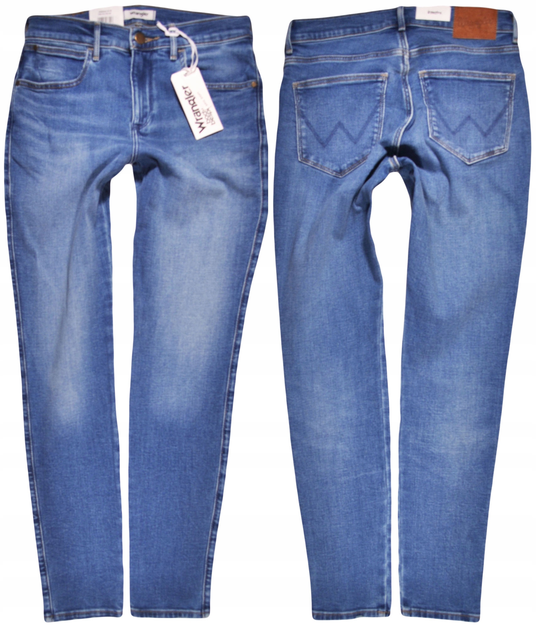 Wrangler kalhoty Skinny blue High jeans W25 L30