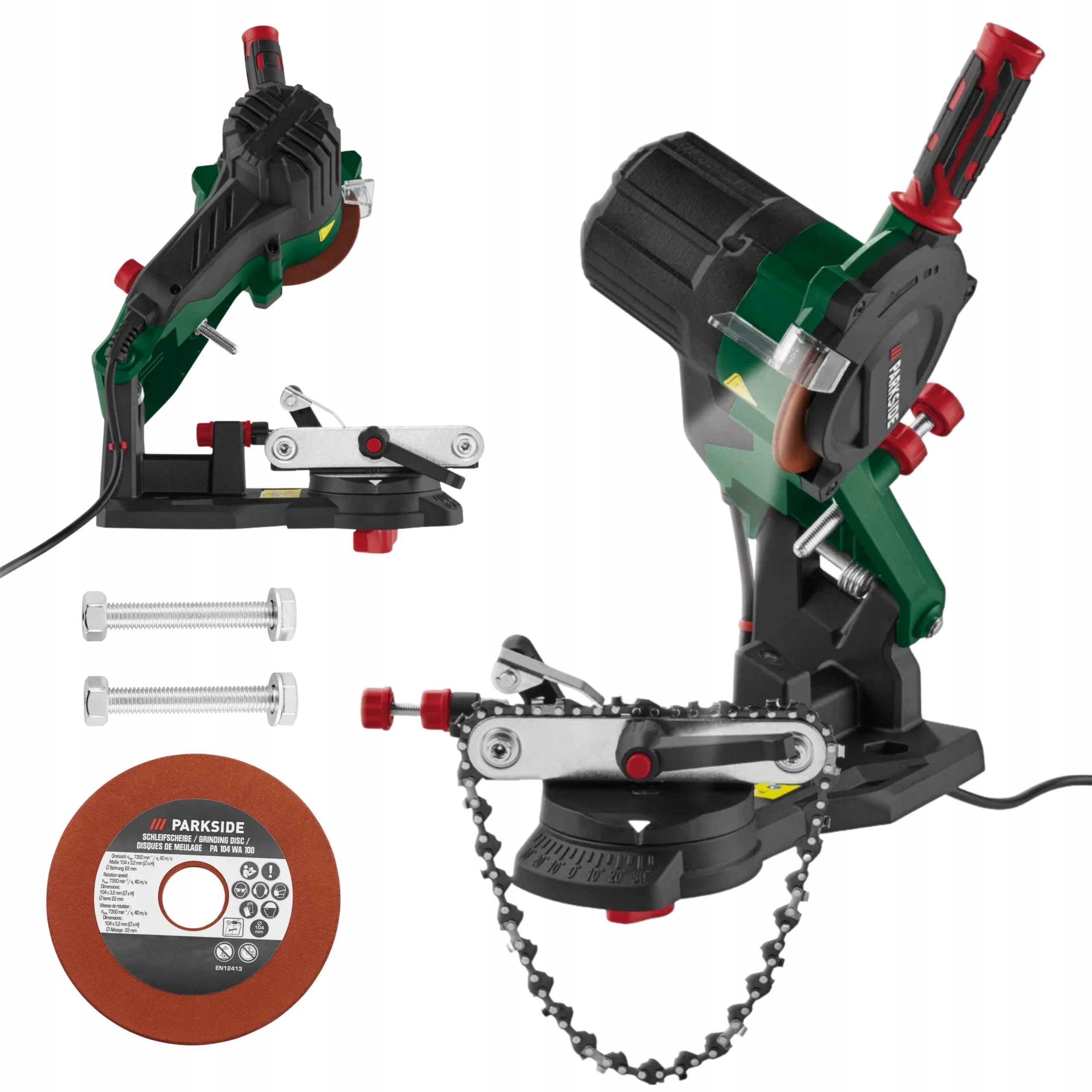 Elektryczna Ostrzałka Do Łańcuchów Parkside Peksg 85 Psg 85W Tarcza 104mm