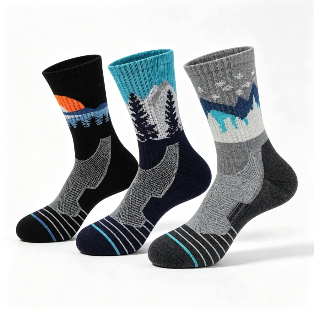 3 pary, wełniane skarpety turystyczne Termiczne zimowe Cozy Crew Moisture Wicking 39-44