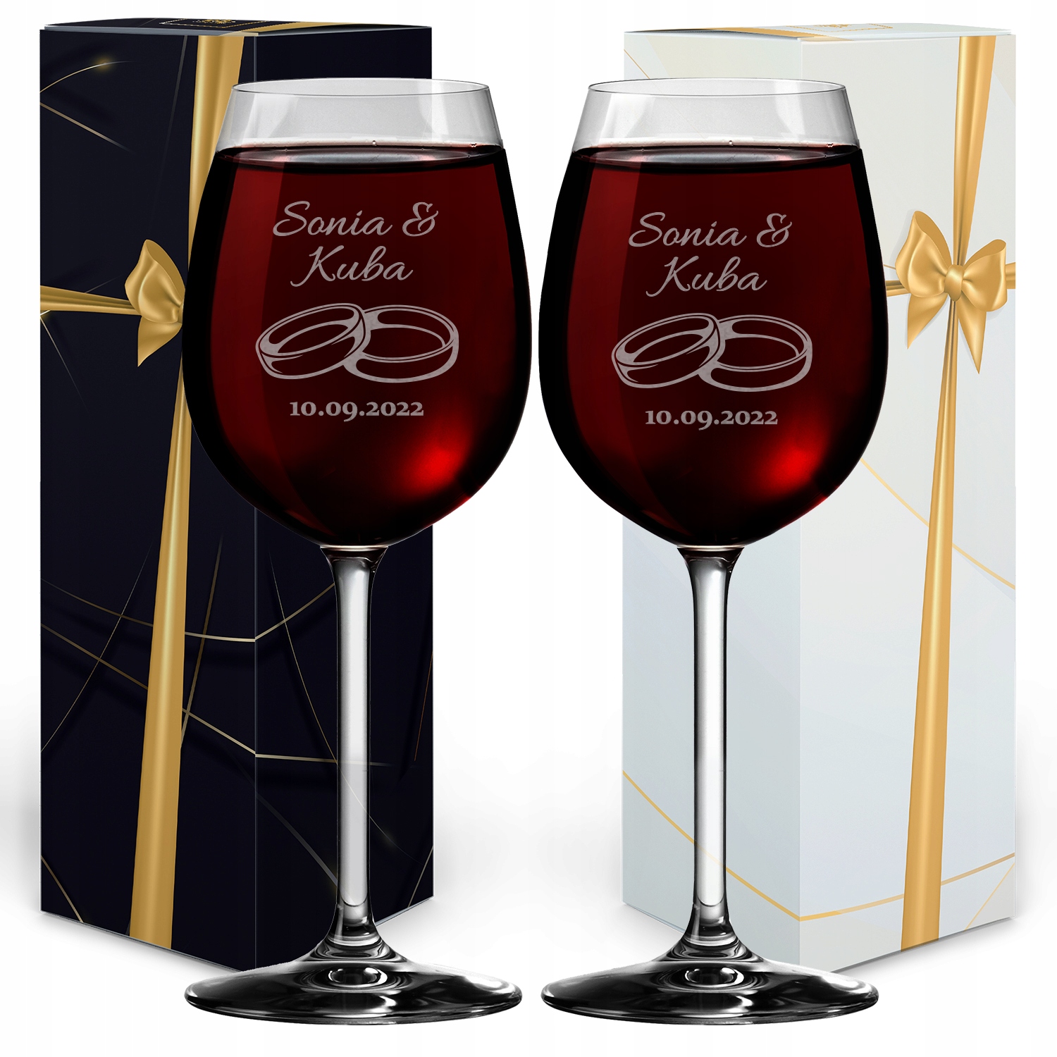 KIELISZKI DO WINA KIELISZKI Z GRAWEREM PREZENT NA ŚLUB PREZENT NA WESELE