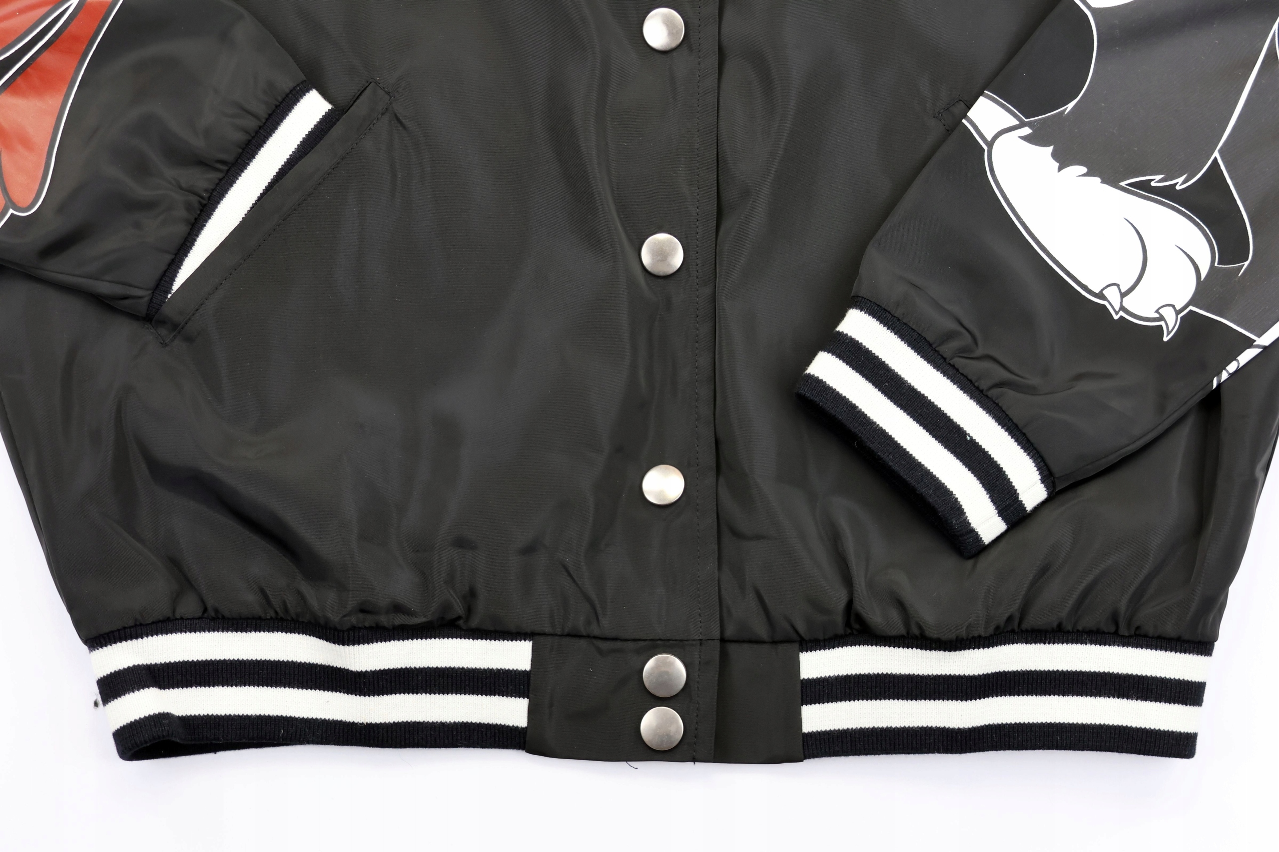 Kurtka męska bomberka bez kaptura Space Jam Kosmiczny Mecz Tune Squad r. M Kolor czarny