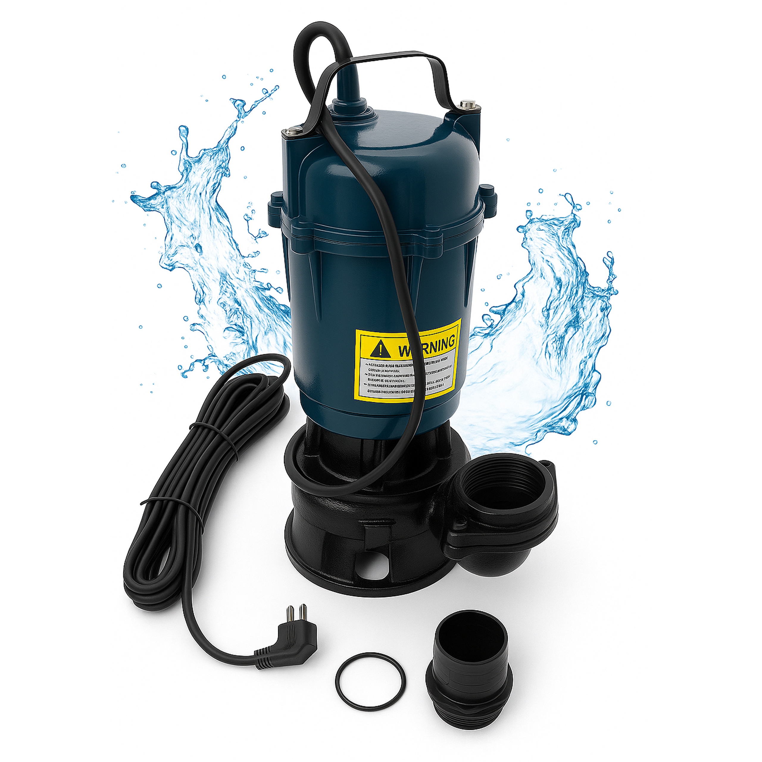 Pompa Do Wody Czystej I Brudnej Szamba Rozdrabniaczem Zatapialna3750w Mocna