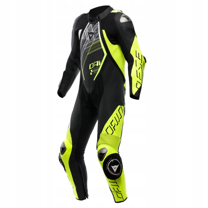 Kombinéza Dainese Audax D-Zip Perf Čierna/Žltá fluo/Biela 50