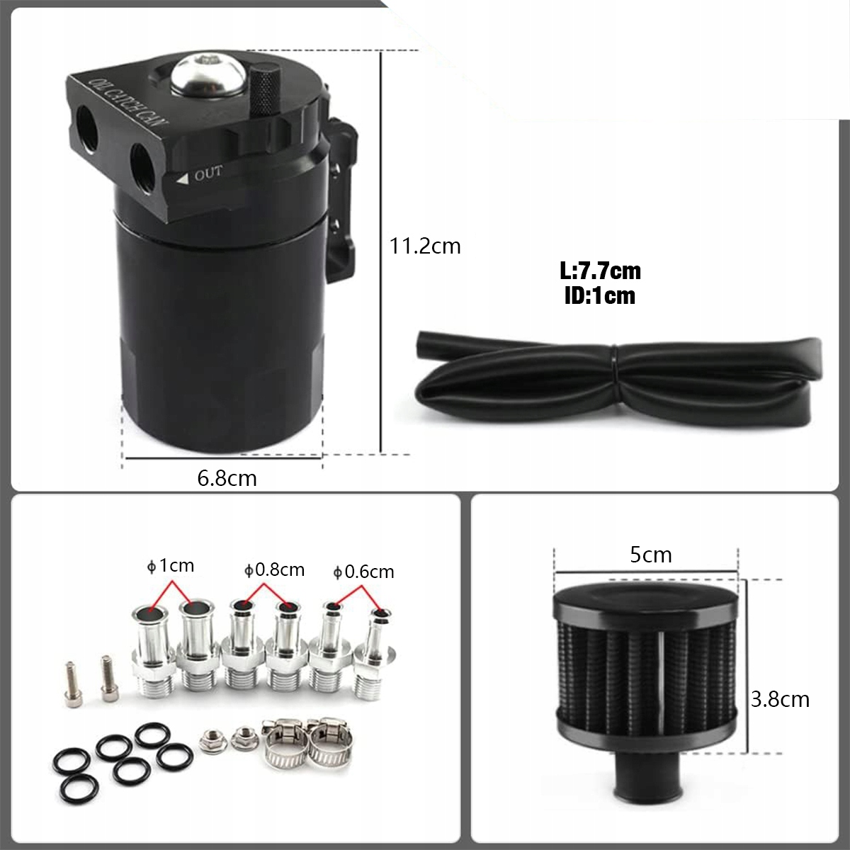 SEPARATOR OLEJU OIL CATCH TANK PRO ZBIORNIK ODMY FILTR ZESTAW Hermaxpro EAN (GTIN) 6911067565842