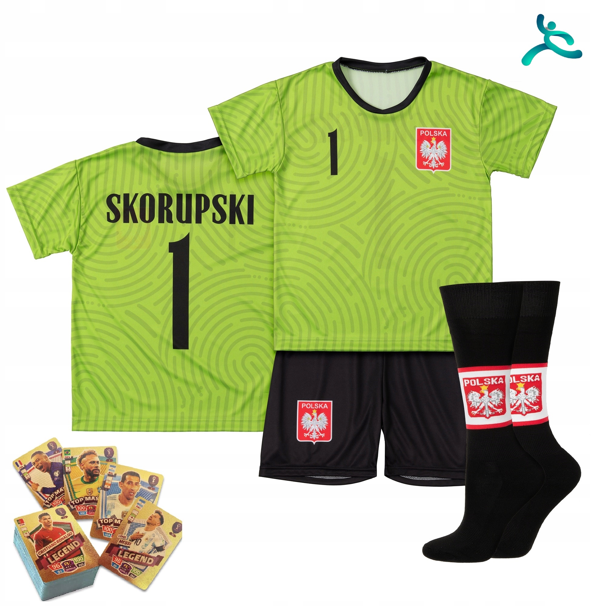 Oblečení komplet fotbalový dárek Skorupski Polska vel. 146