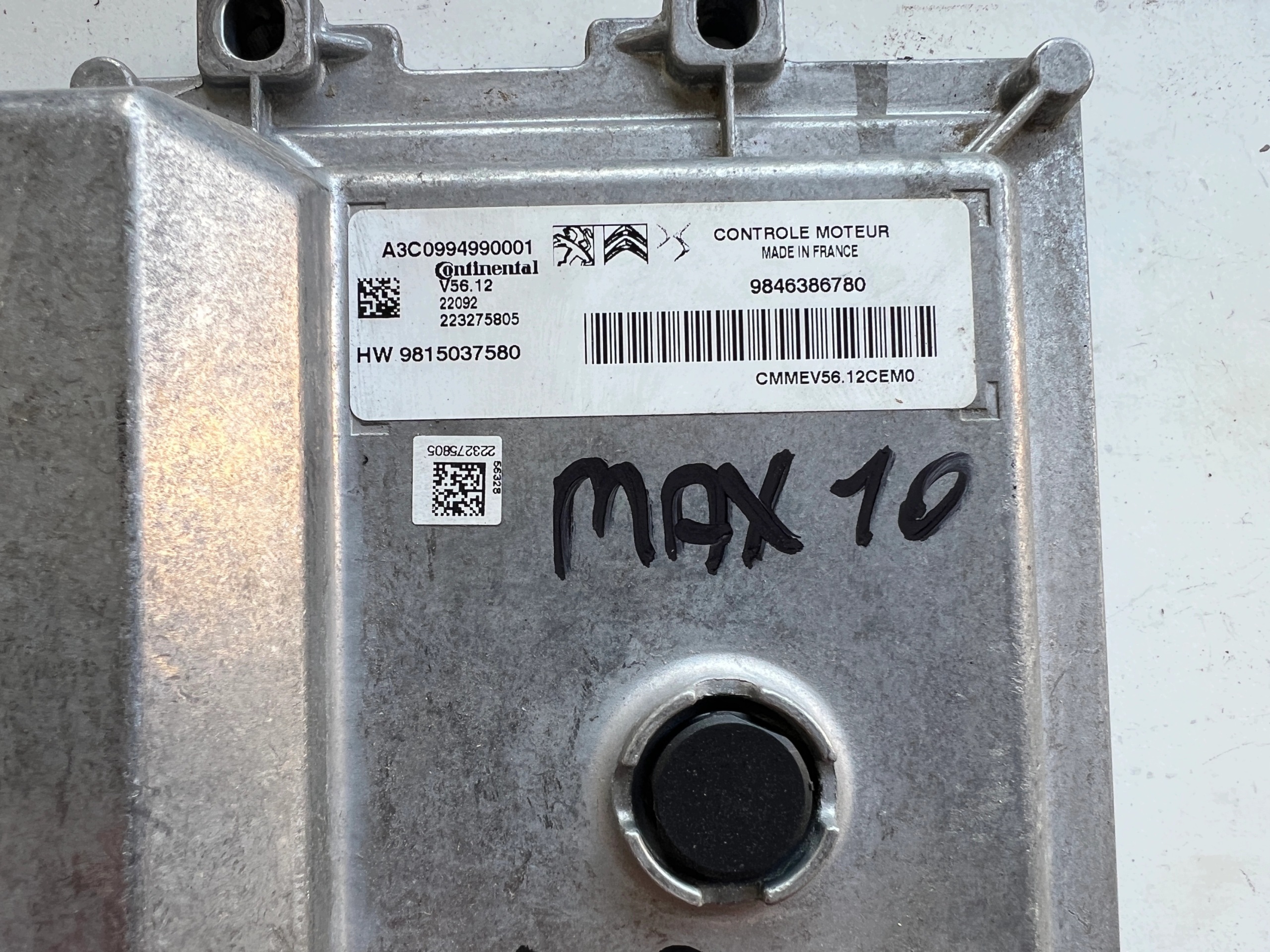 OPEL CORSA HM05 1.2 A3C0994990001 9846386780 9815037580 computer ECU