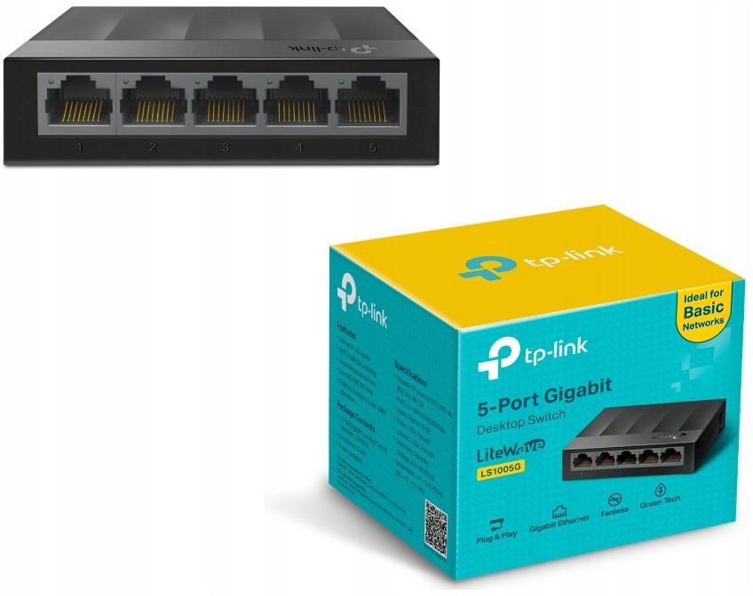 

Switch Tp-link LS1005G Energooszczędny Gigowy