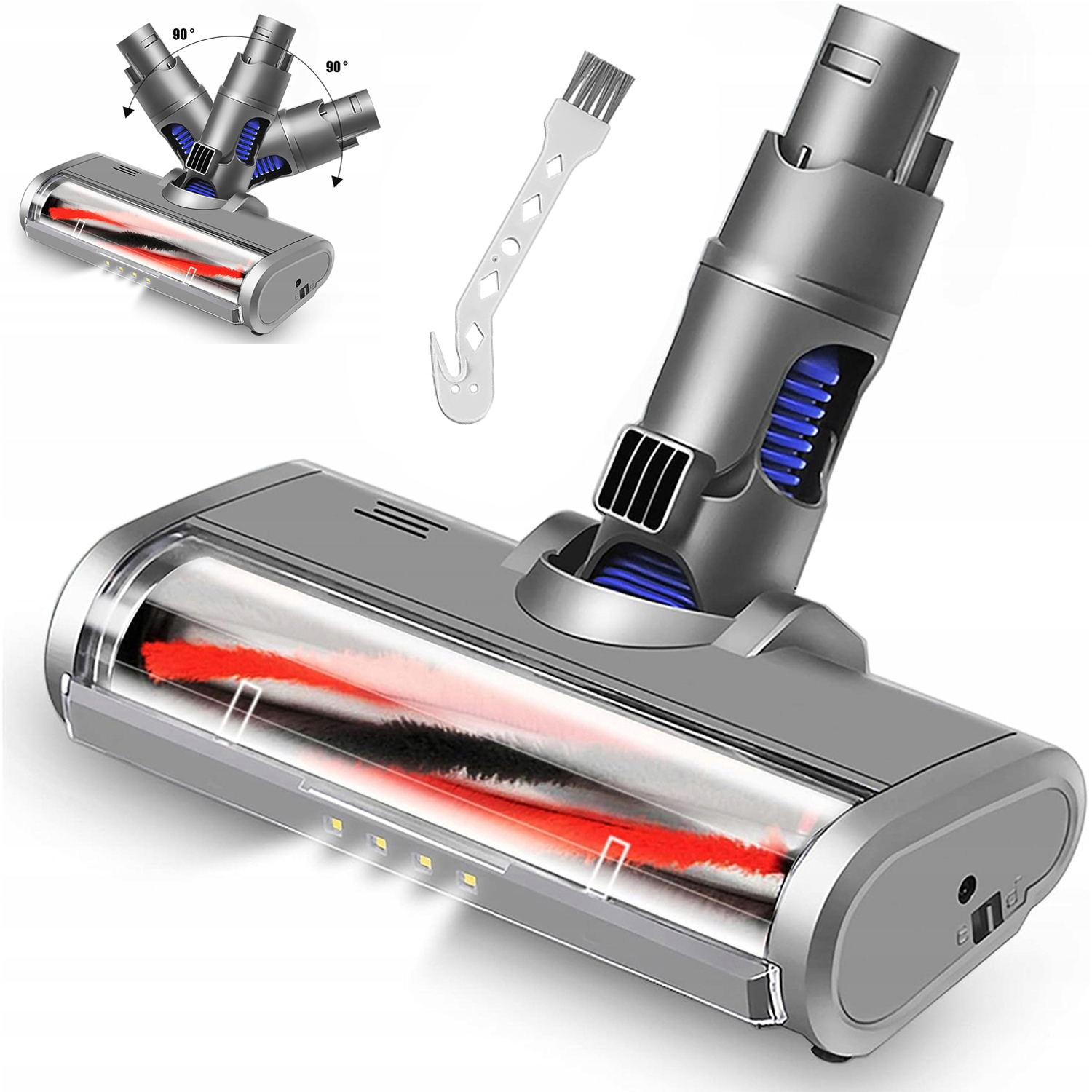 Turbokartáč Pro Vysavač Dyson V6/DC58/DC59/DC61/DC62 Z 4 Led
