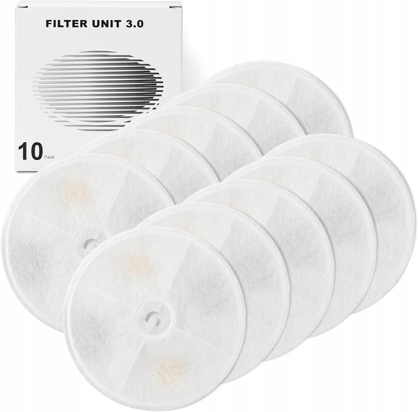 Levně 10 X Filtr Do Kočičí Fontány 3.0 Aktivní Uhlí Pryskyřice 1.8 L 2 L Sada