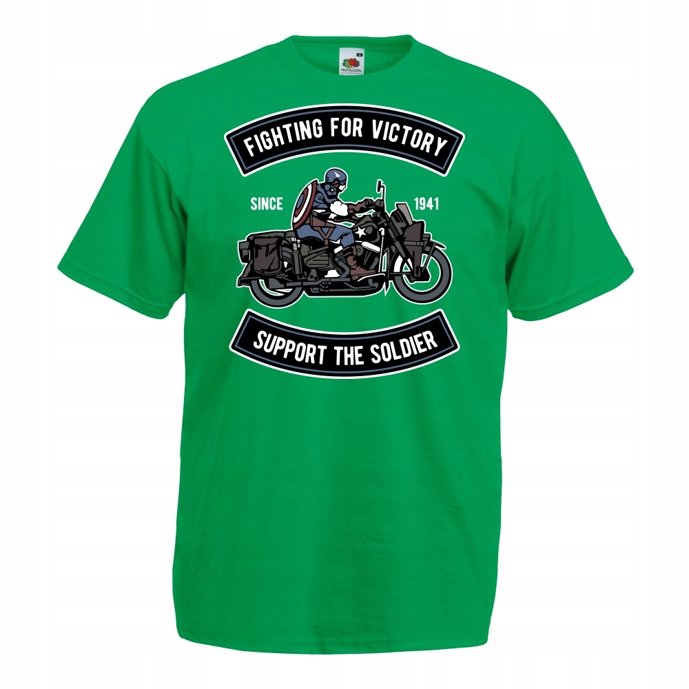 

Koszulka motor motocyklista wojsko S zielona