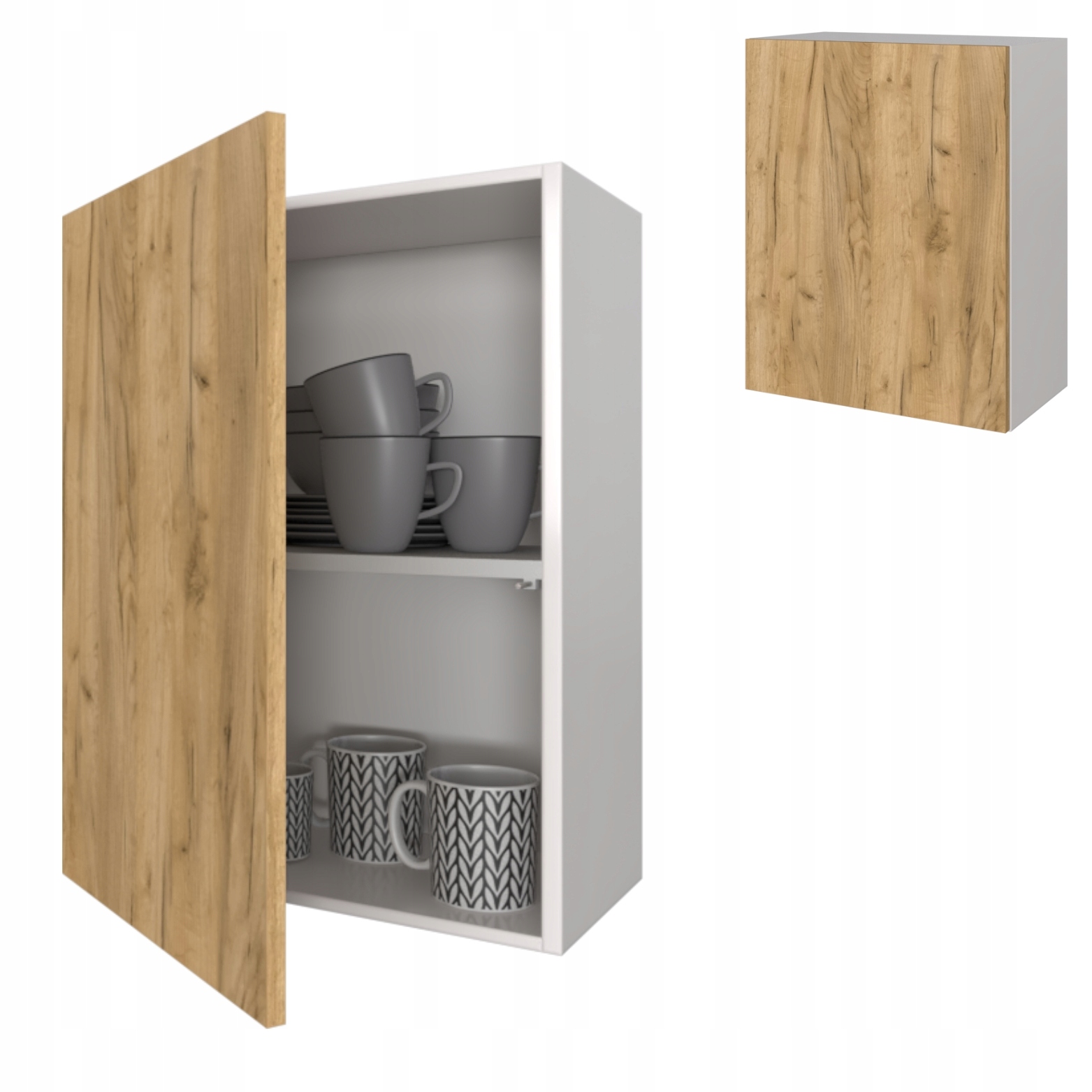 Kuchyňská skříňka Závěsná do kuchyně Police Karo 60 Craft Bílá Matná Craft