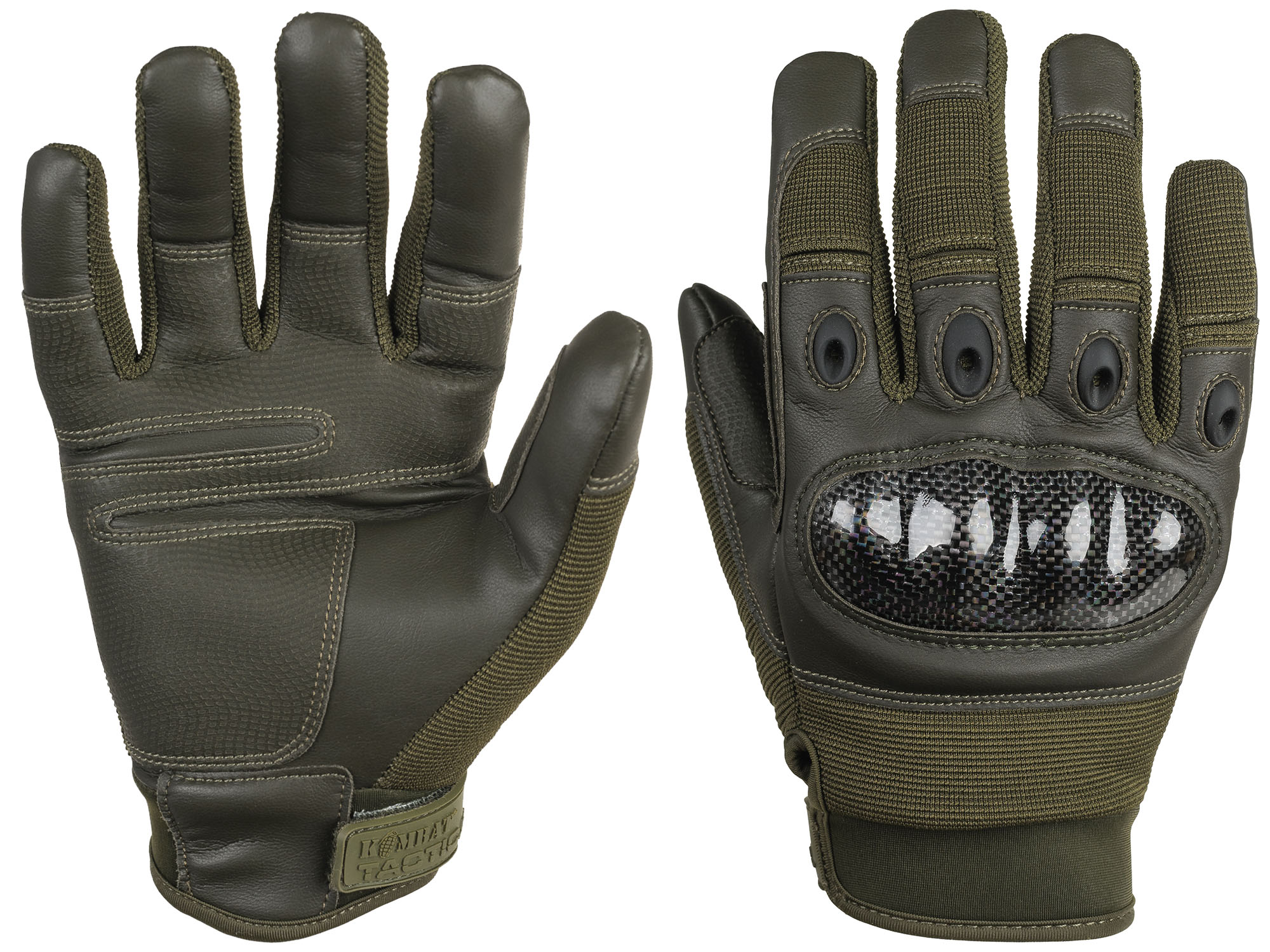 Taktické rukavice Predator Carbon Kombat Uk Olive M/L