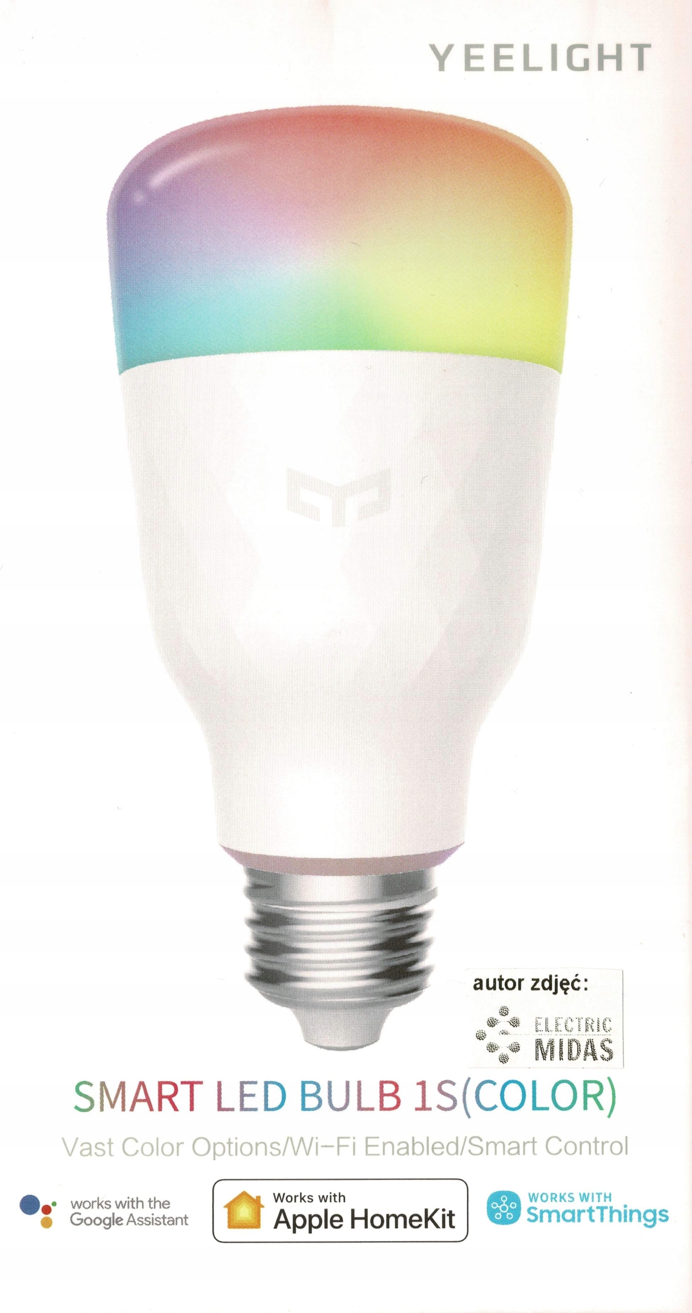 

Yeelight Led Smart Bulb 1S Rgb E27/800lm żarówka