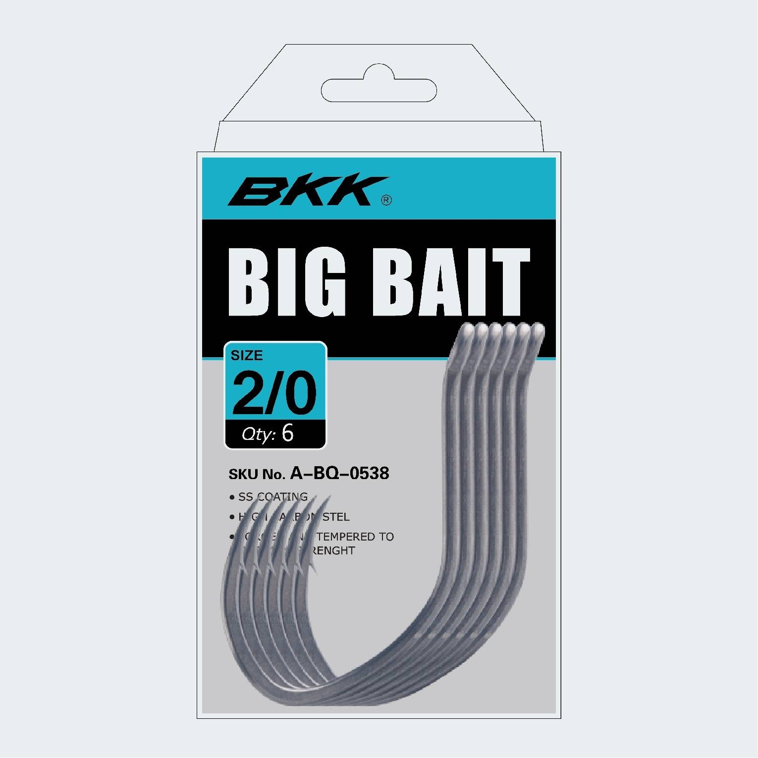 Haki sumowe Bkk Big Bait rozmiar 8/0, op. 4szt