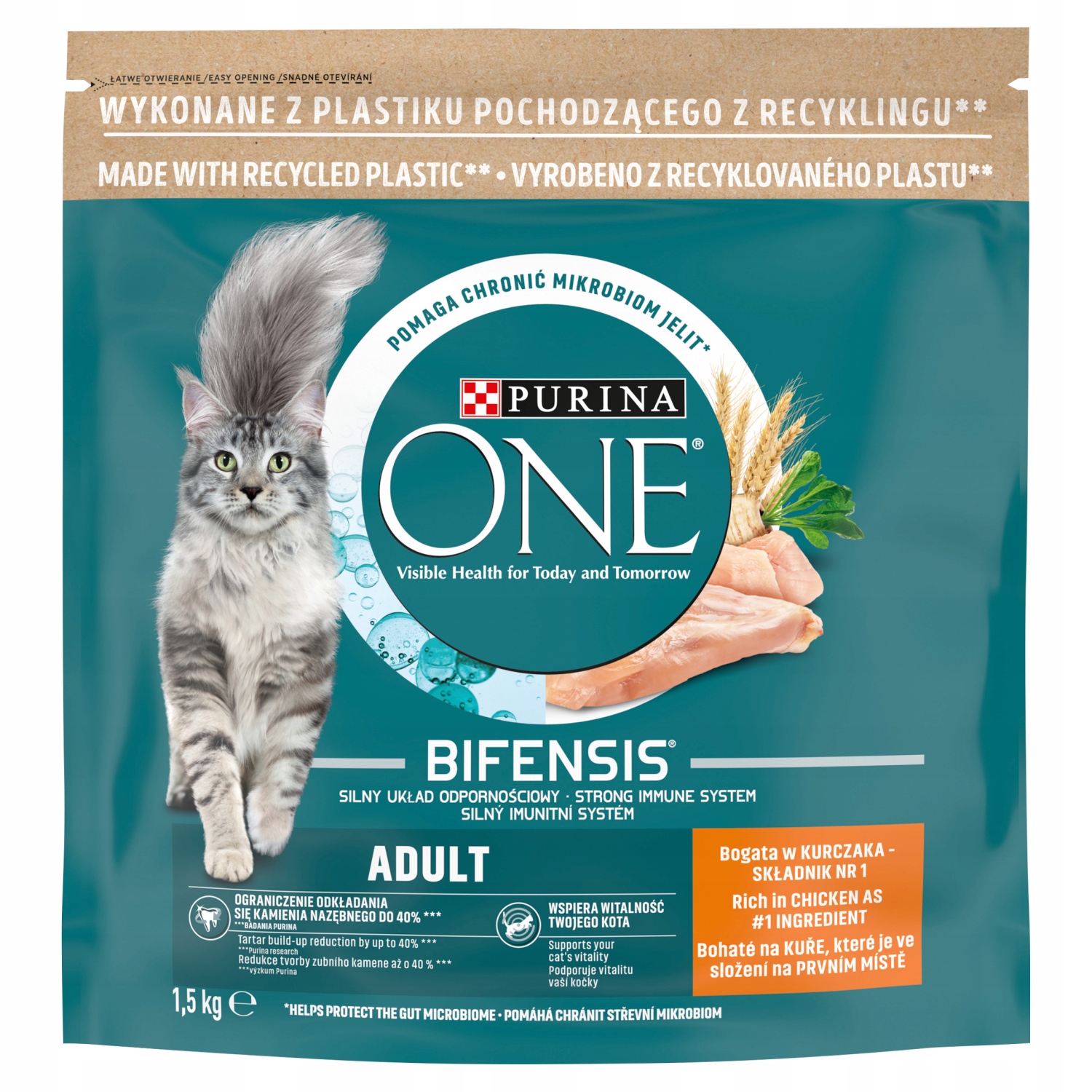 Levně Purina One Cat Adult s kuřecím masem Pro Kočky 1,5 kg