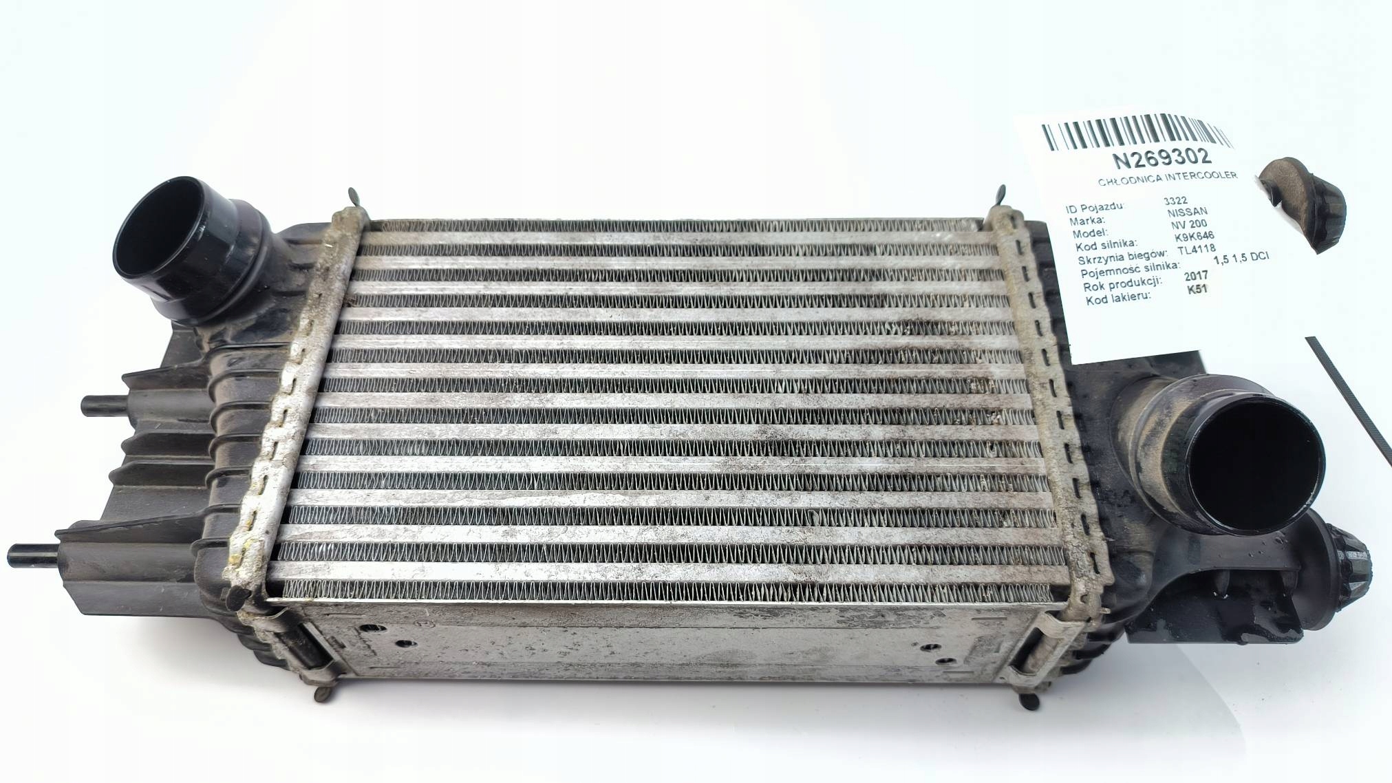 radiator intercooler 144611KB2A 1.5 DCI NISSAN NV 200