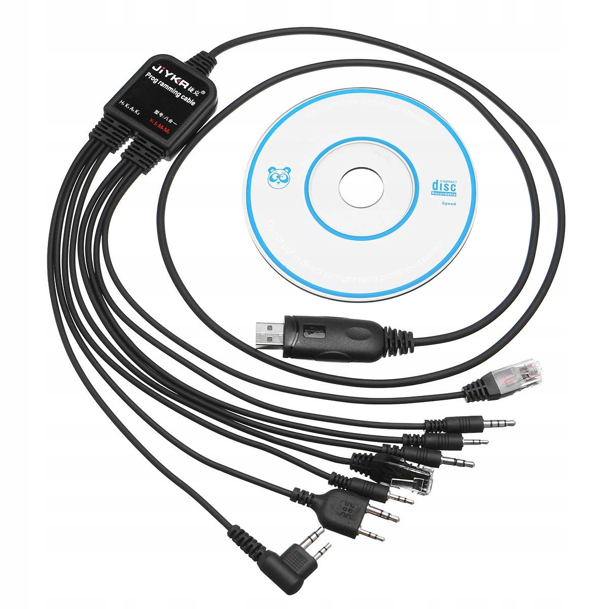 Kabel do programowania krótkofalówek 8w1 uniwersal