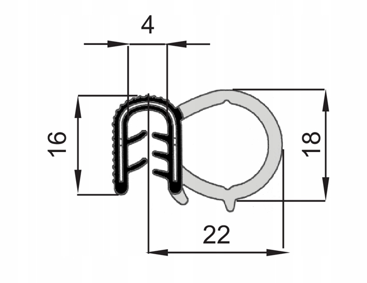 

Uszczelka krawędziowa 18 mm sprzedaż na metry
