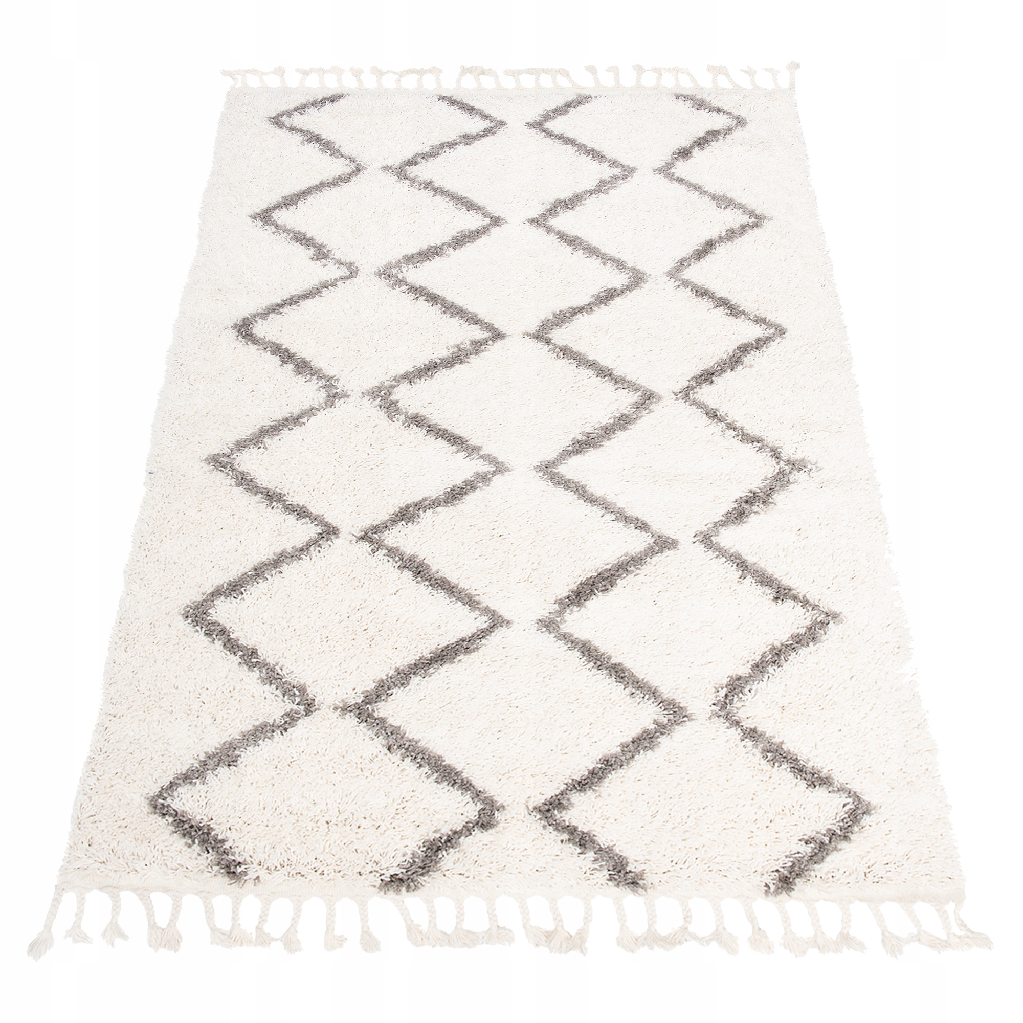 

Dywan Boho 120x170 Shaggy Miękki Z Frędzlami