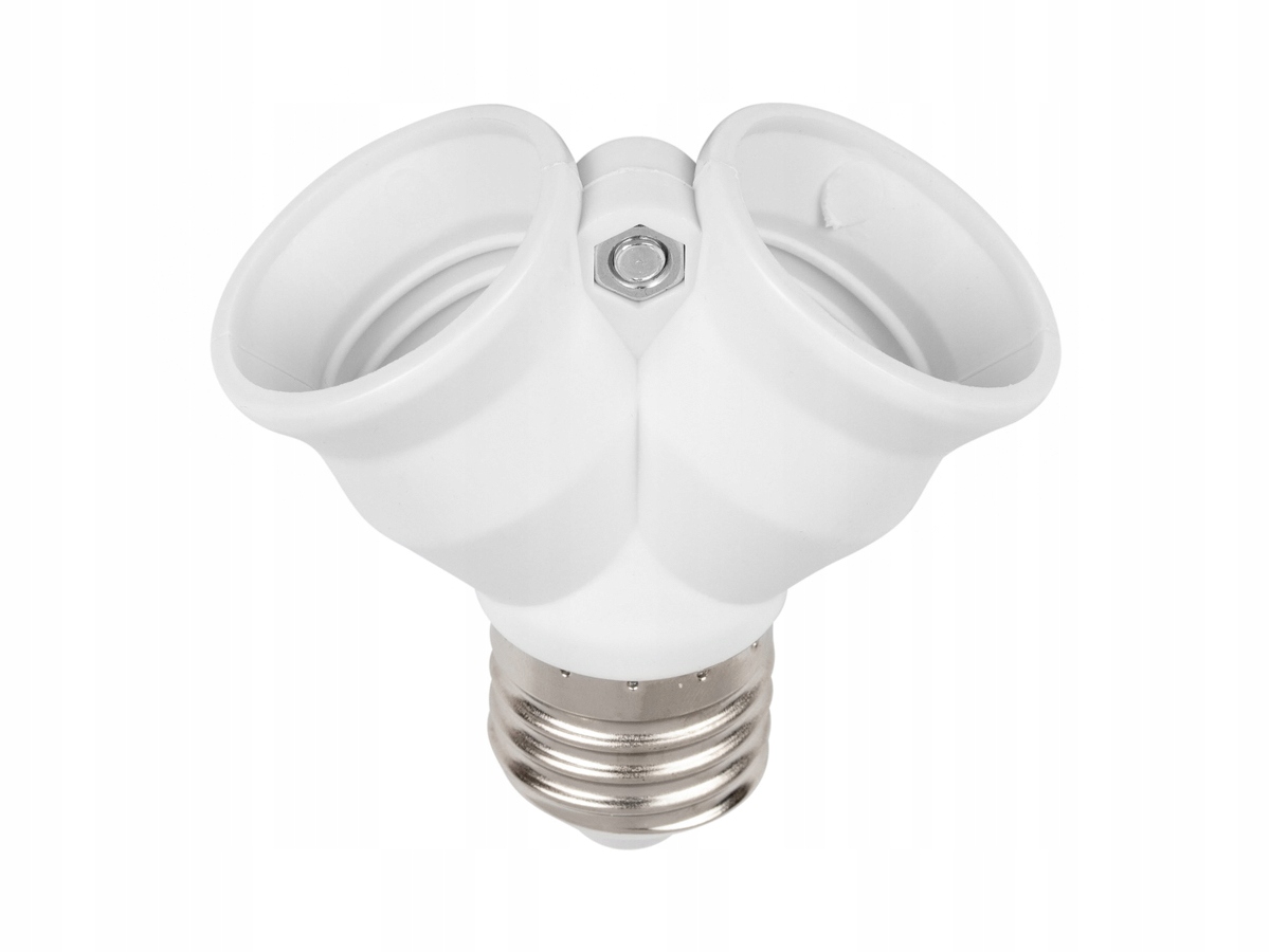

Adapter Przejściówka żarówki E27 na 2xE27 LEDline