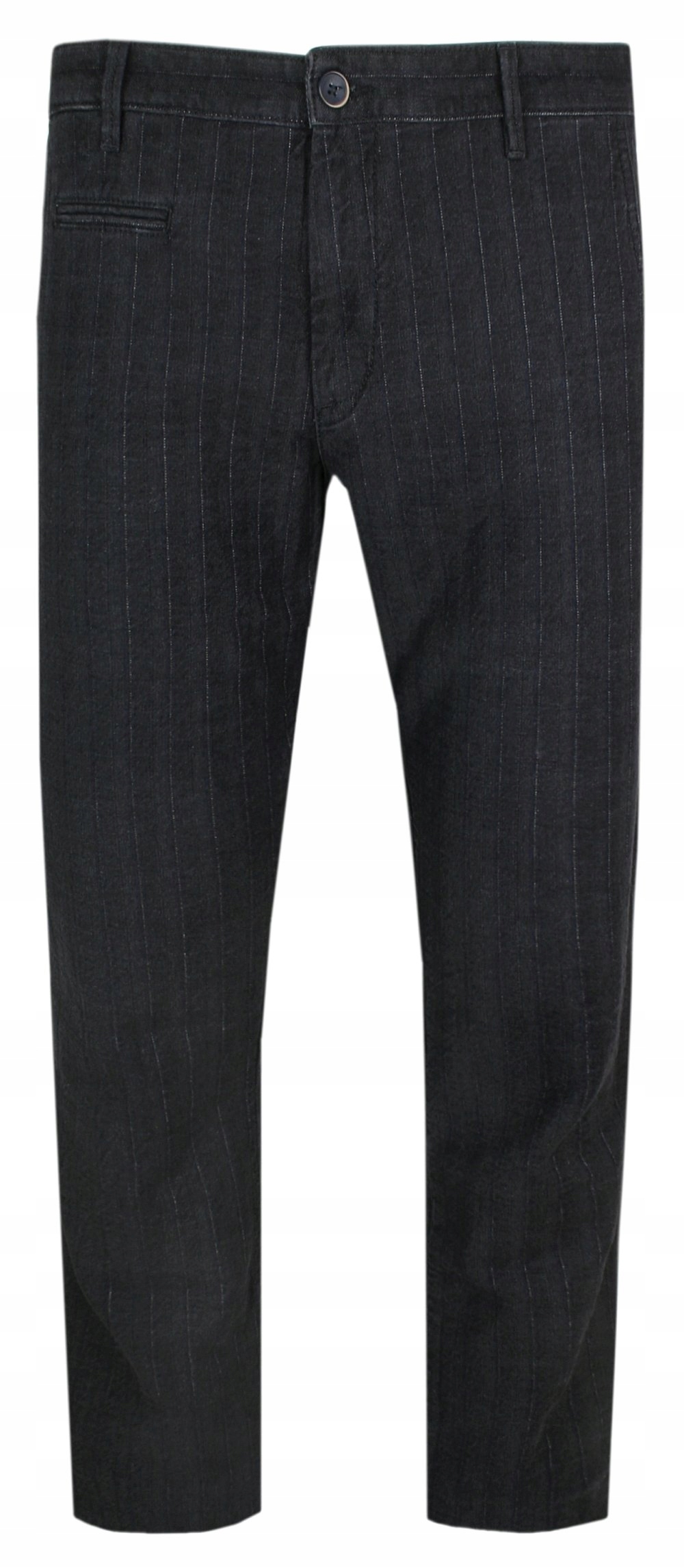 Džínové kalhoty Otto Kern – černé s jemným proužkem – 36/32