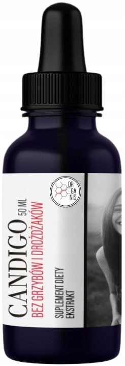 Candigo| Candida Albicans Wyciąg 50 ml Liść oregano Kora brzozy Oleuropeina