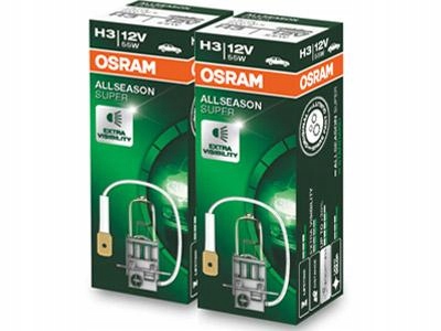 

Osram Allseason Żarówki H3 12V 55W Zestaw