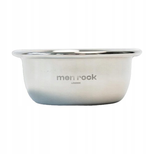Men Rock Stainless stell shaving bowl, ocelová miska na holení, 1 ks